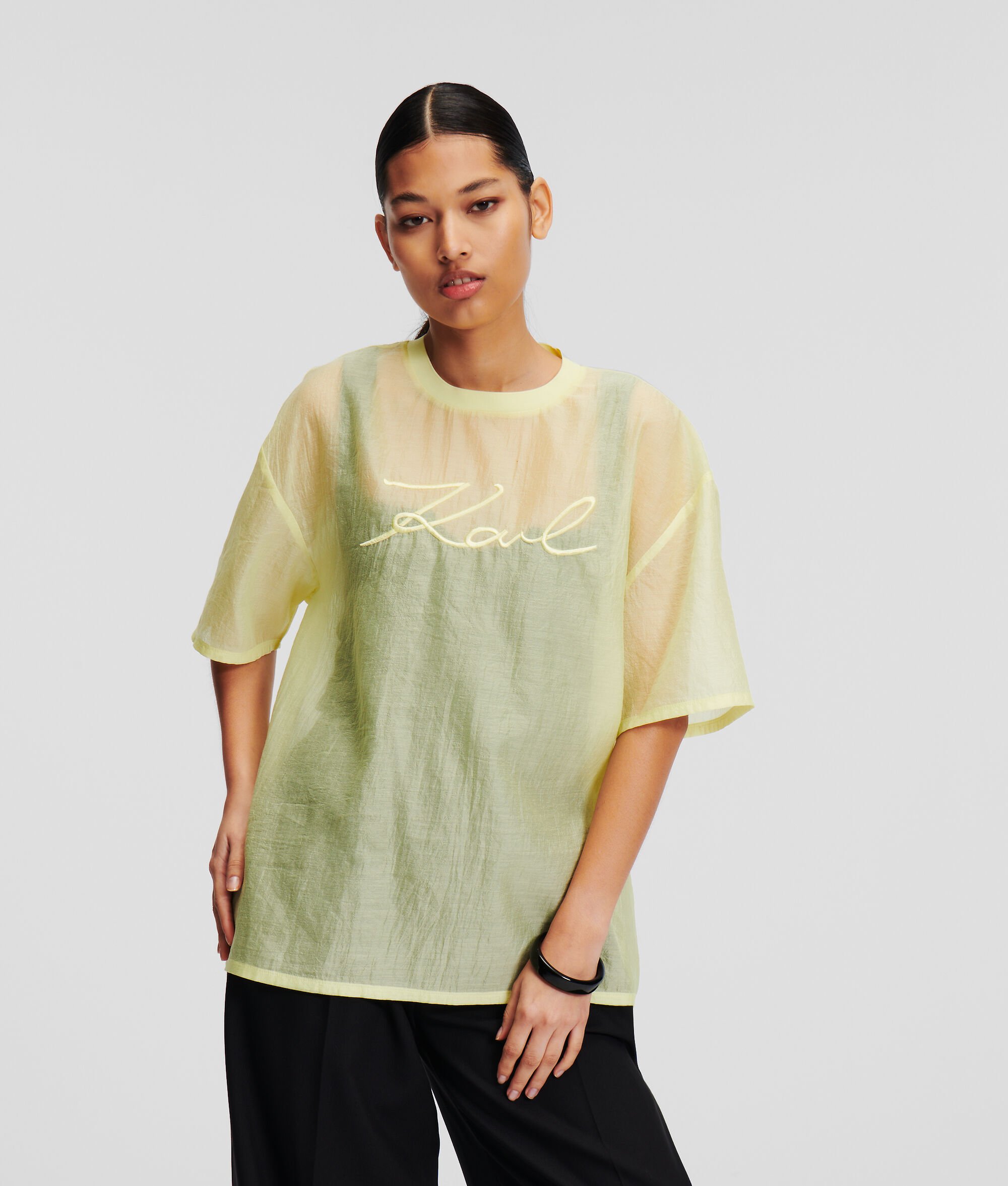 (image for) Sophisticated Karl Signature Organza T-Shirt